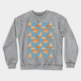 night butterflies pattern Crewneck Sweatshirt